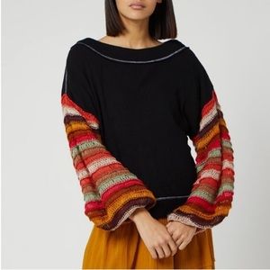 Free People Balloon Sleeve Sweater